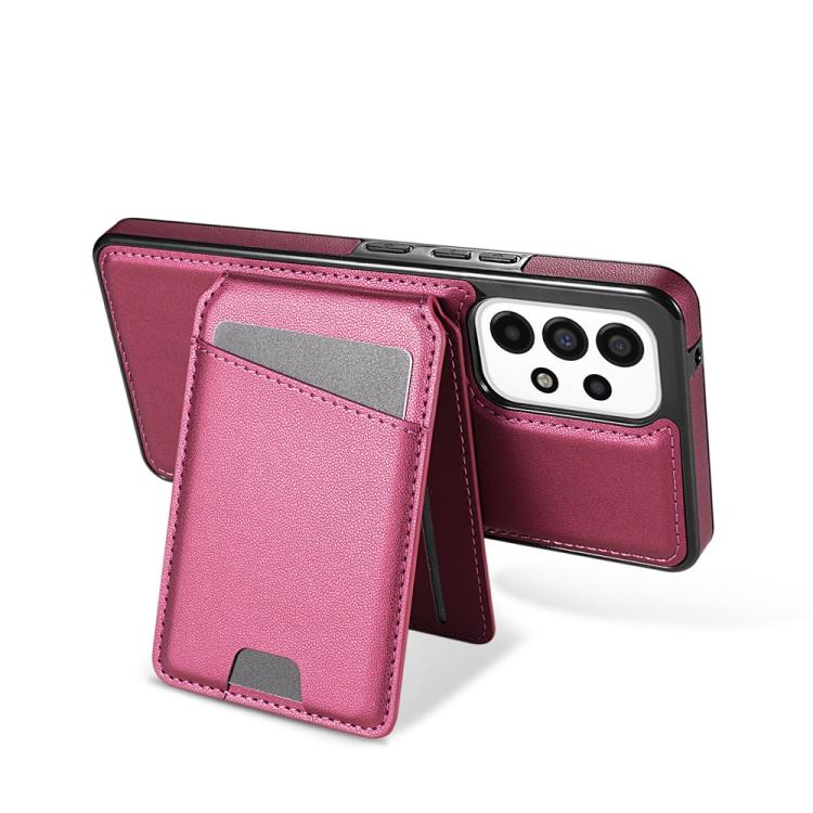 For Samsung Galaxy A53 5G Skin Feel Detachable Card Bag Magsafe Phone Case