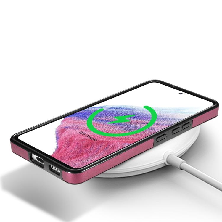 For Samsung Galaxy A53 5G Skin Feel Detachable Card Bag Magsafe Phone Case