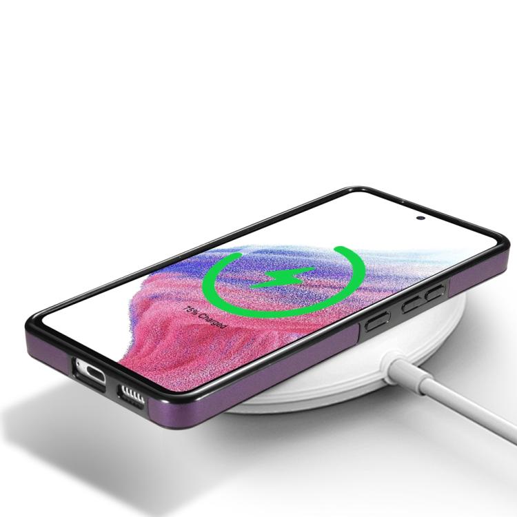 For Samsung Galaxy A53 5G Skin Feel Detachable Card Bag Magsafe Phone Case