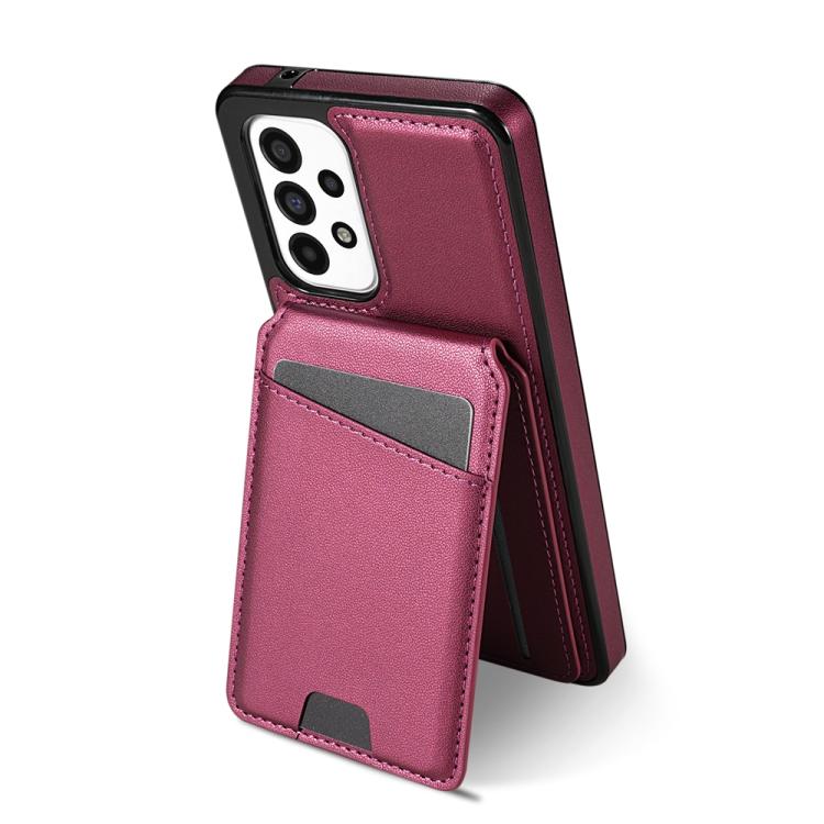 For Samsung Galaxy A52 4G / 5G / A52s 5G Skin Feel Detachable Card Bag Magsafe Phone Case
