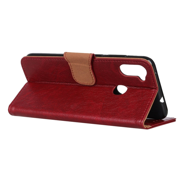 For Samsung Galaxy A11 Nappa Texture Horizontal Flip Leather Case with Holder & Card Slots & Wallet