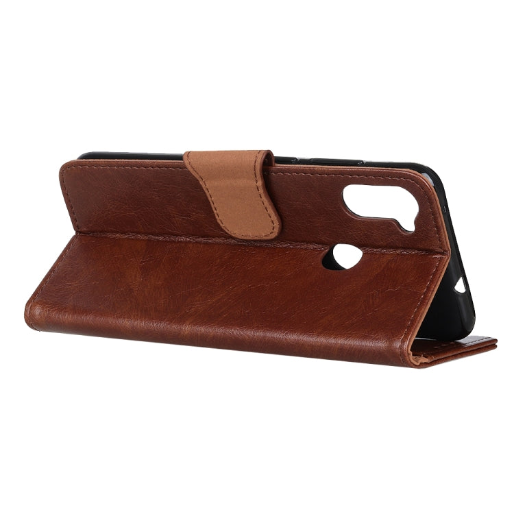 For Samsung Galaxy A11 Nappa Texture Horizontal Flip Leather Case with Holder & Card Slots & Wallet