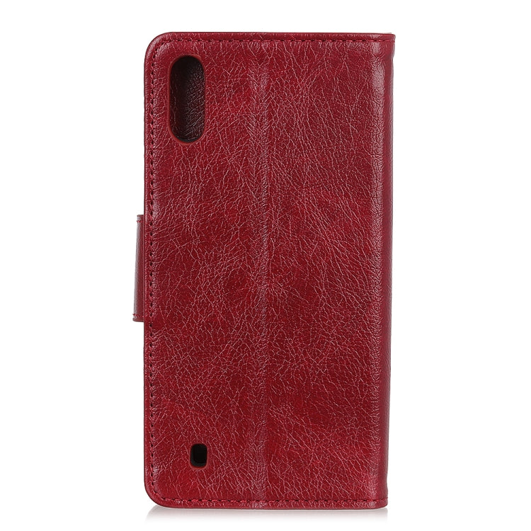 For Samsung Galaxy M01 Nappa Texture Horizontal Flip Leather Case with Holder & Card Slots & Wallet