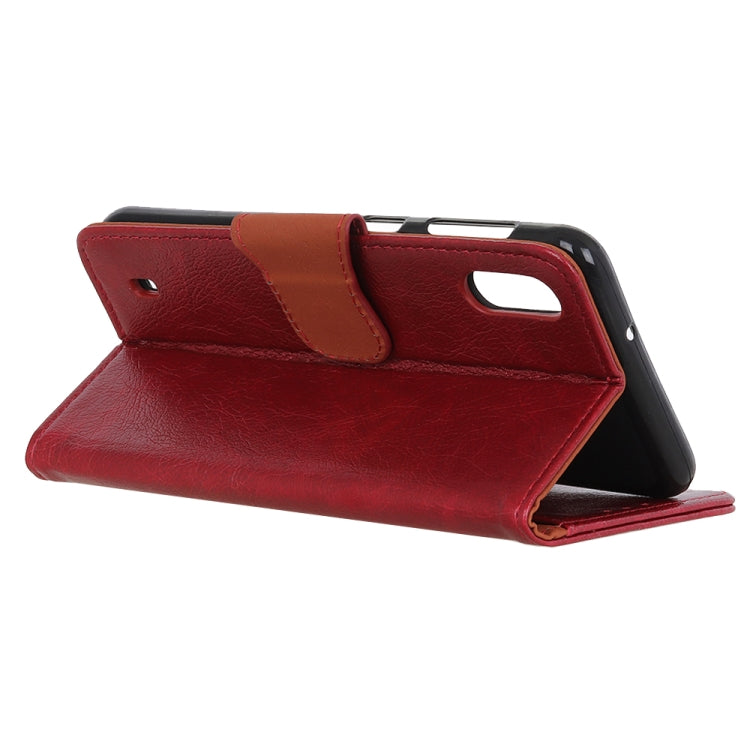 For Samsung Galaxy M01 Nappa Texture Horizontal Flip Leather Case with Holder & Card Slots & Wallet
