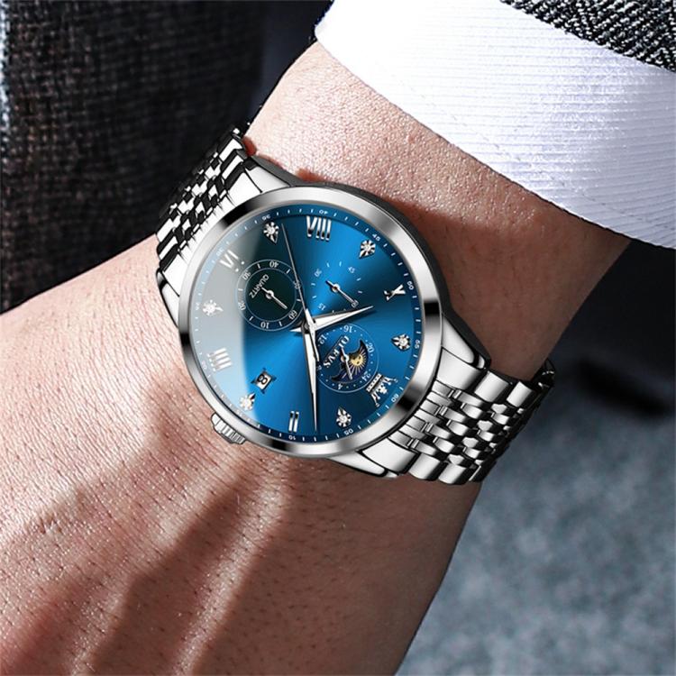 OLEVS 2925 Men Multifunctional Waterproof Luminous Quartz Watch