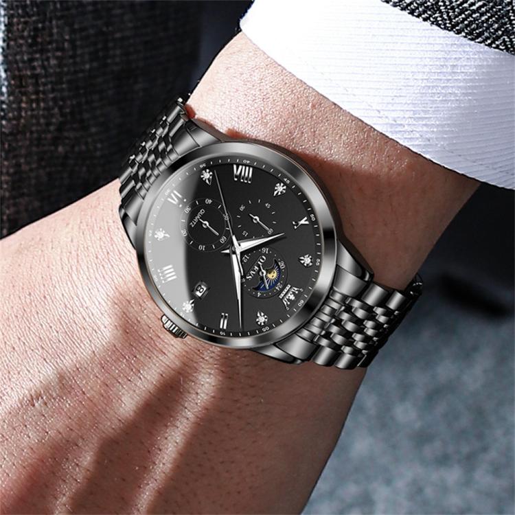 OLEVS 2925 Men Multifunctional Waterproof Luminous Quartz Watch