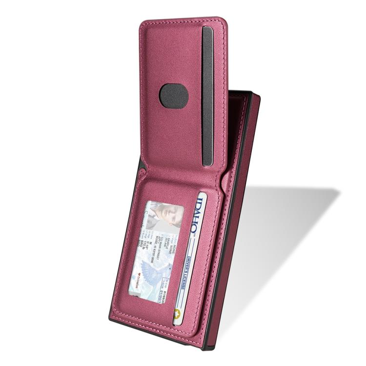 For Samsung Galaxy S25 Ultra 5G Skin Feel Detachable Card Bag Magsafe Phone Case