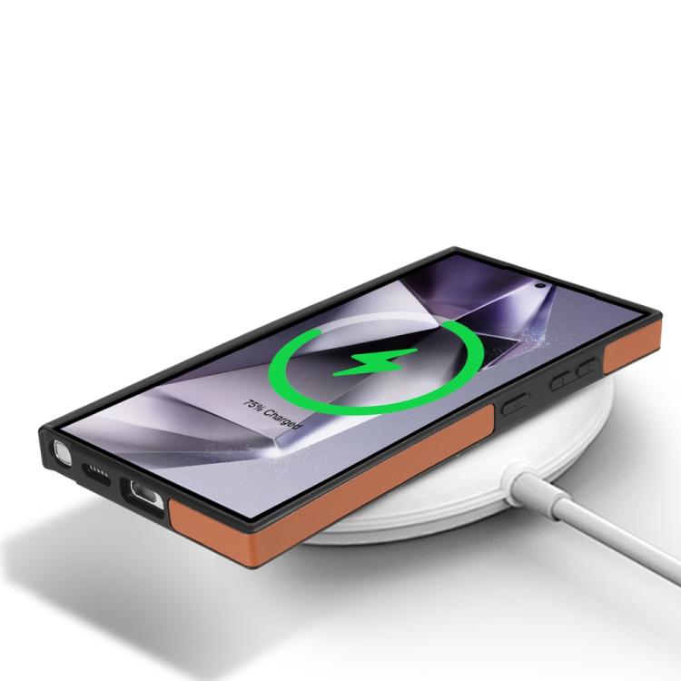 For Samsung Galaxy S24 Ultra 5G Skin Feel Detachable Card Bag Magsafe Phone Case