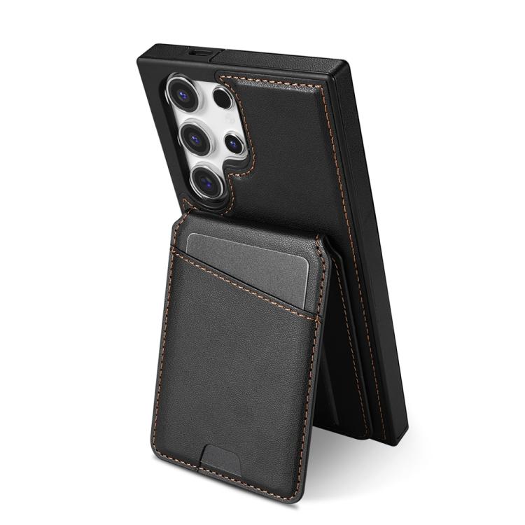 For Samsung Galaxy S23 Ultra 5G Skin Feel Detachable Card Bag Magsafe Phone Case