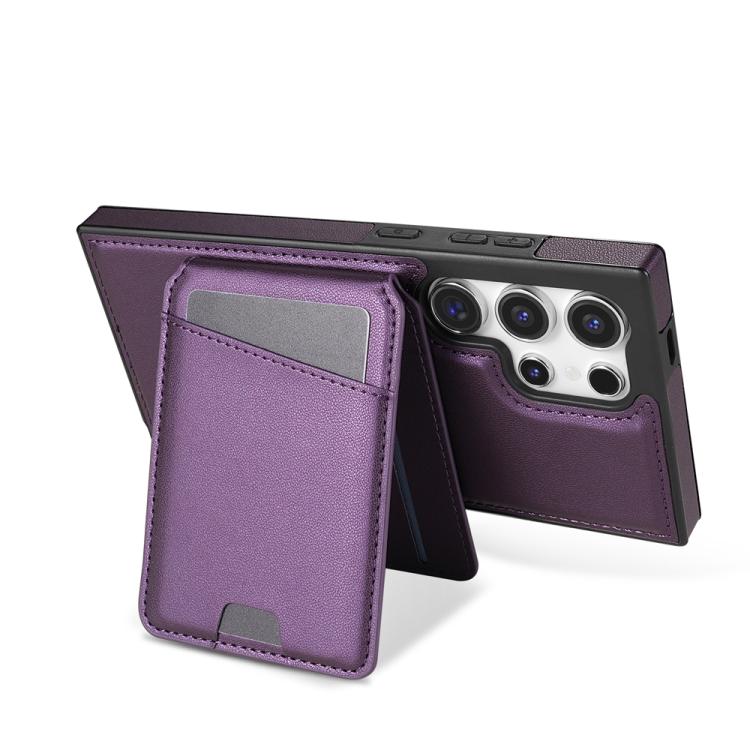 For Samsung Galaxy S23 Ultra 5G Skin Feel Detachable Card Bag Magsafe Phone Case