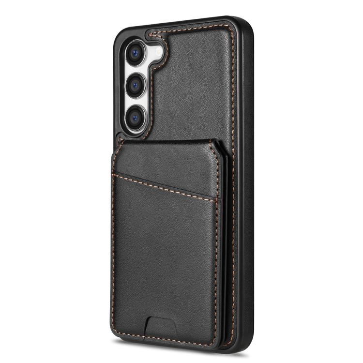 For Samsung Galaxy S23+ 5G Skin Feel Detachable Card Bag Magsafe Phone Case