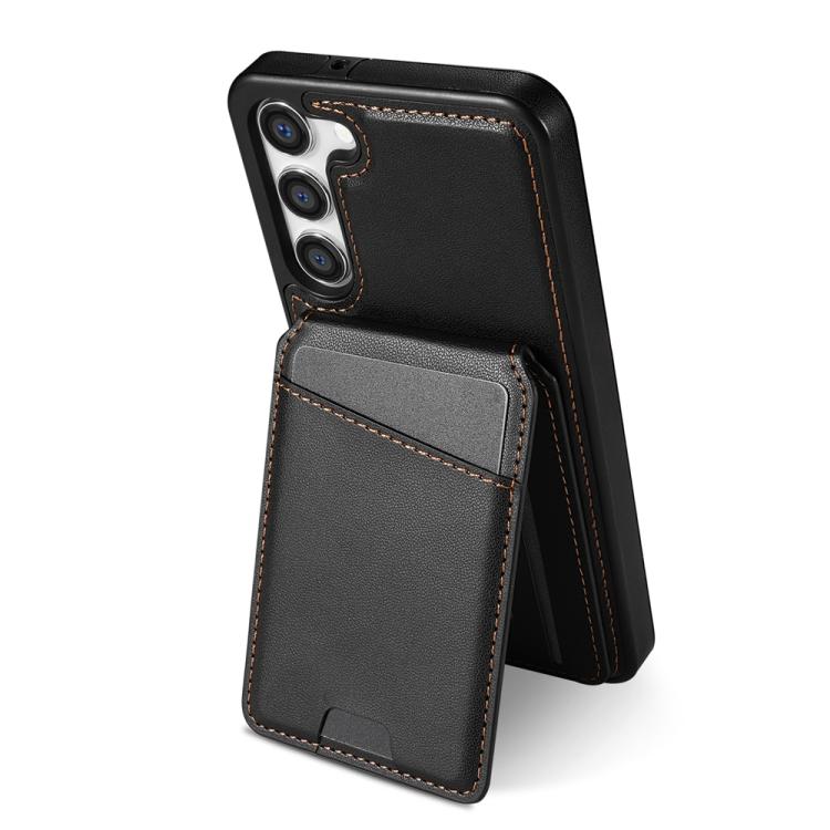 For Samsung Galaxy S23+ 5G Skin Feel Detachable Card Bag Magsafe Phone Case