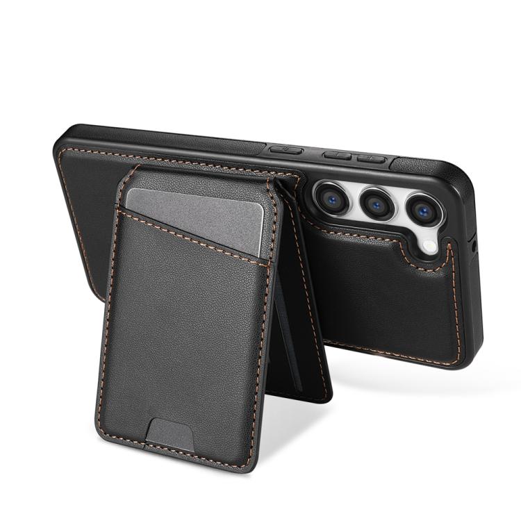 For Samsung Galaxy S23+ 5G Skin Feel Detachable Card Bag Magsafe Phone Case