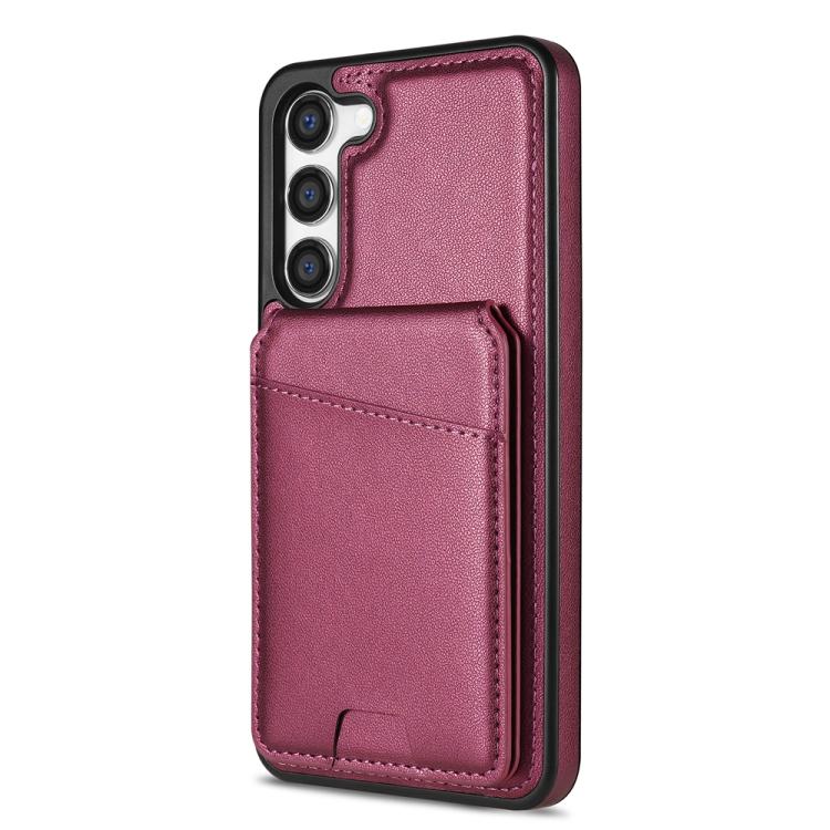 For Samsung Galaxy S23+ 5G Skin Feel Detachable Card Bag Magsafe Phone Case