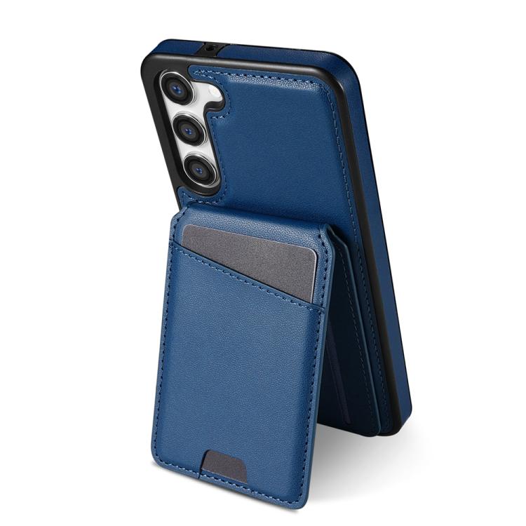 For Samsung Galaxy S23+ 5G Skin Feel Detachable Card Bag Magsafe Phone Case