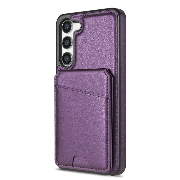 For Samsung Galaxy S23+ 5G Skin Feel Detachable Card Bag Magsafe Phone Case