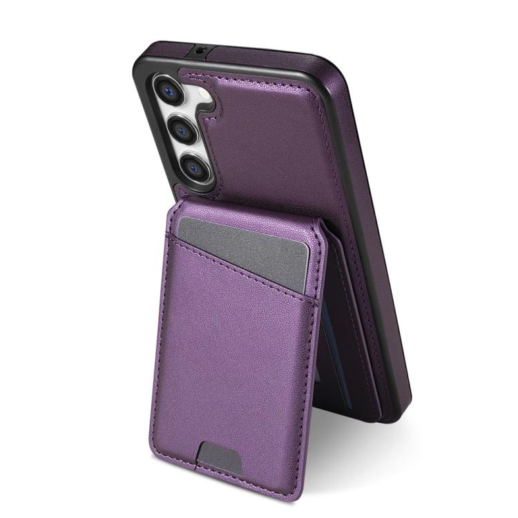 For Samsung Galaxy S23+ 5G Skin Feel Detachable Card Bag Magsafe Phone Case