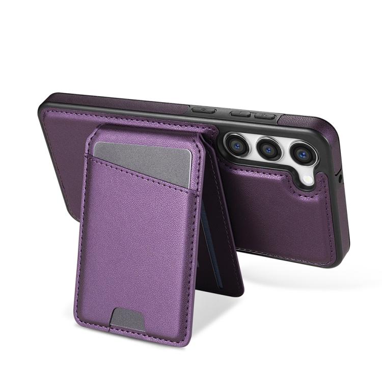 For Samsung Galaxy S23+ 5G Skin Feel Detachable Card Bag Magsafe Phone Case