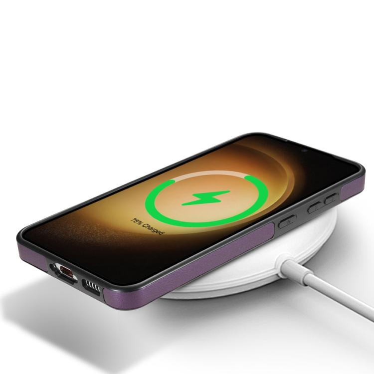 For Samsung Galaxy S23+ 5G Skin Feel Detachable Card Bag Magsafe Phone Case