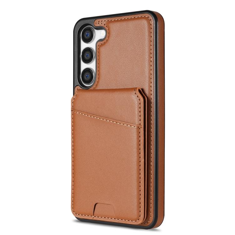 For Samsung Galaxy S23+ 5G Skin Feel Detachable Card Bag Magsafe Phone Case