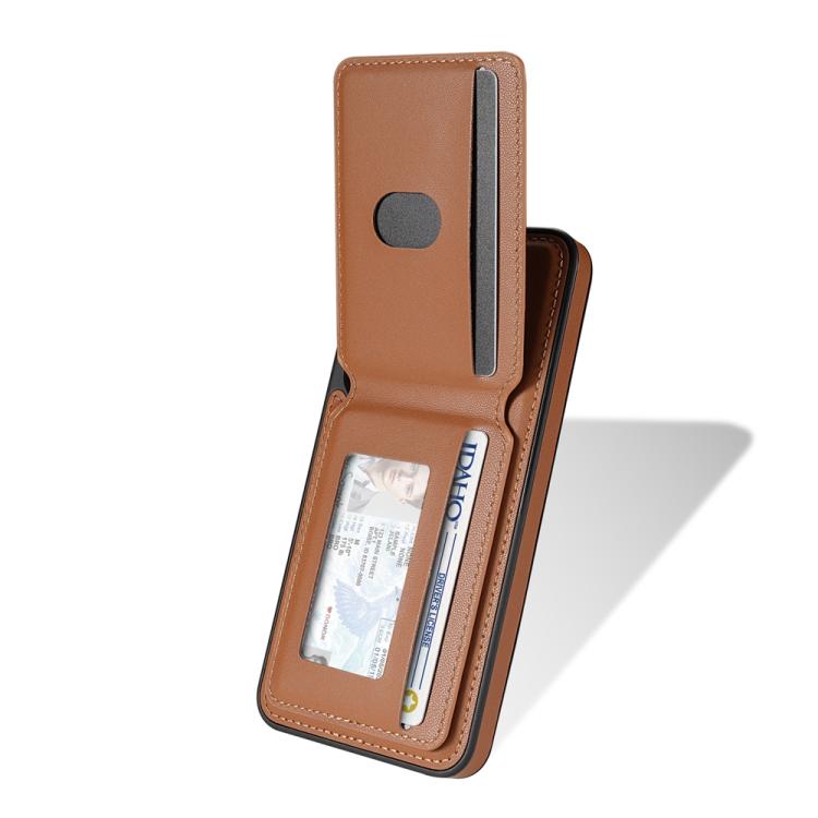 For Samsung Galaxy S23+ 5G Skin Feel Detachable Card Bag Magsafe Phone Case