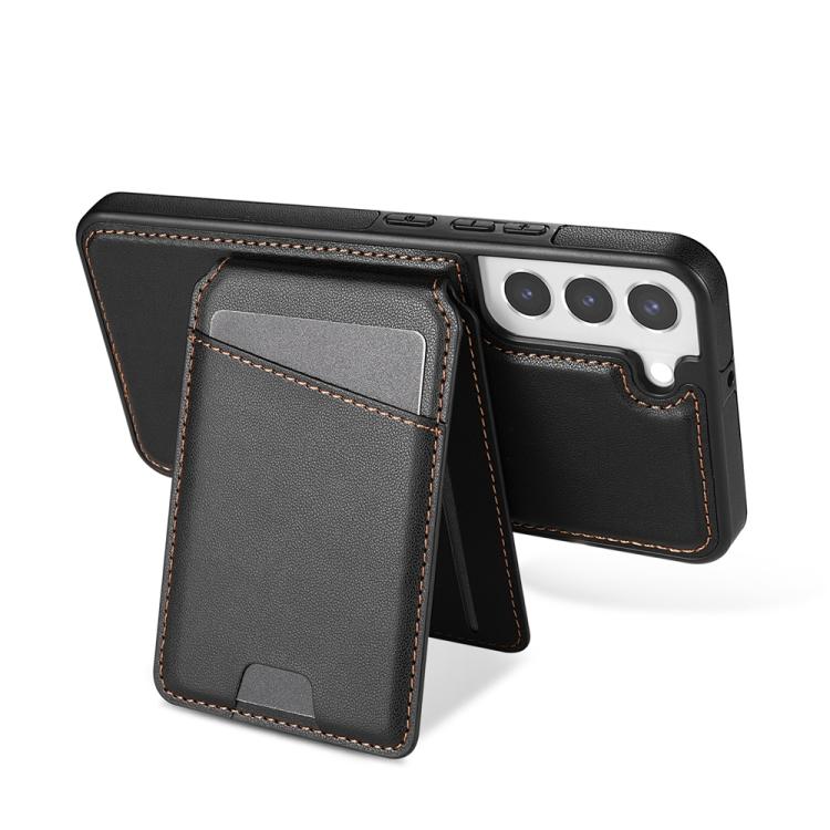 For Samsung Galaxy S21+ 5G Skin Feel Detachable Card Bag Magsafe Phone Case
