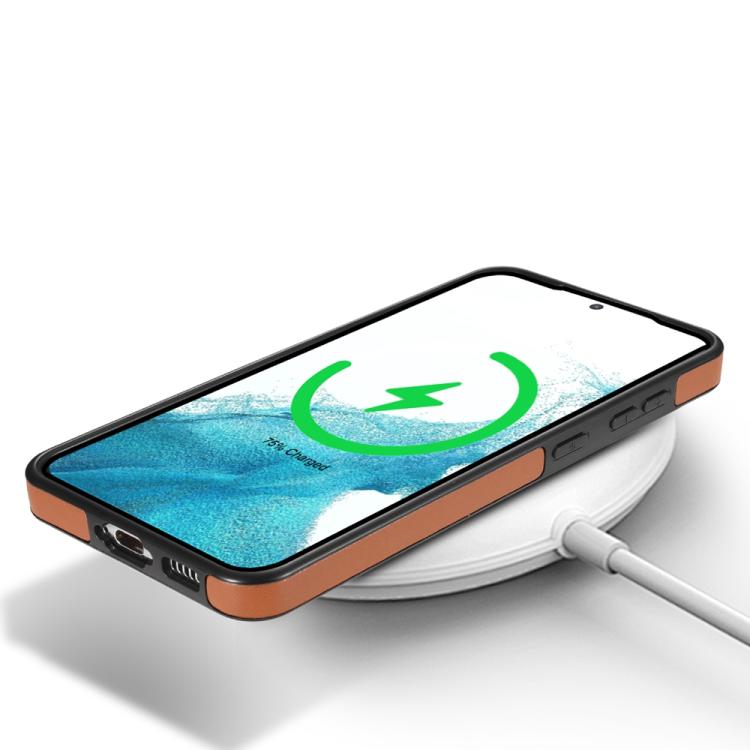 For Samsung Galaxy S21+ 5G Skin Feel Detachable Card Bag Magsafe Phone Case