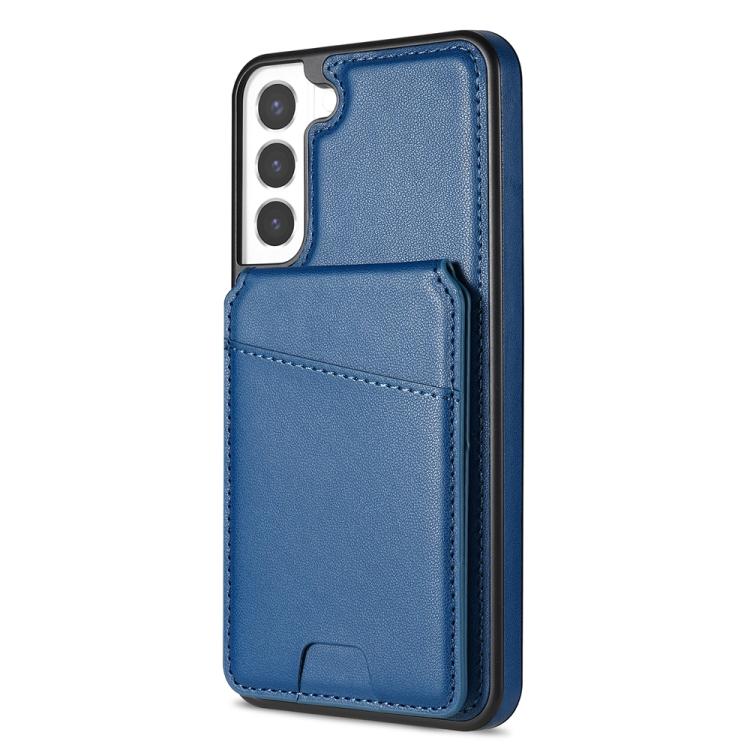 For Samsung Galaxy S21 FE 5G Skin Feel Detachable Card Bag Magsafe Phone Case
