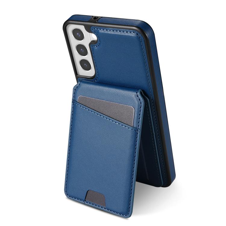 For Samsung Galaxy S21 FE 5G Skin Feel Detachable Card Bag Magsafe Phone Case