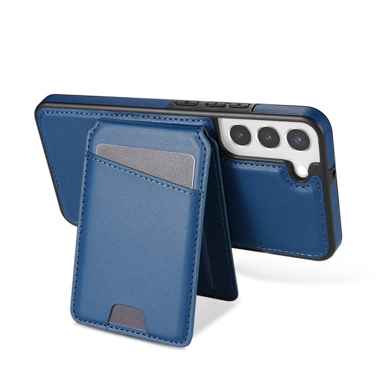 For Samsung Galaxy S21 FE 5G Skin Feel Detachable Card Bag Magsafe Phone Case