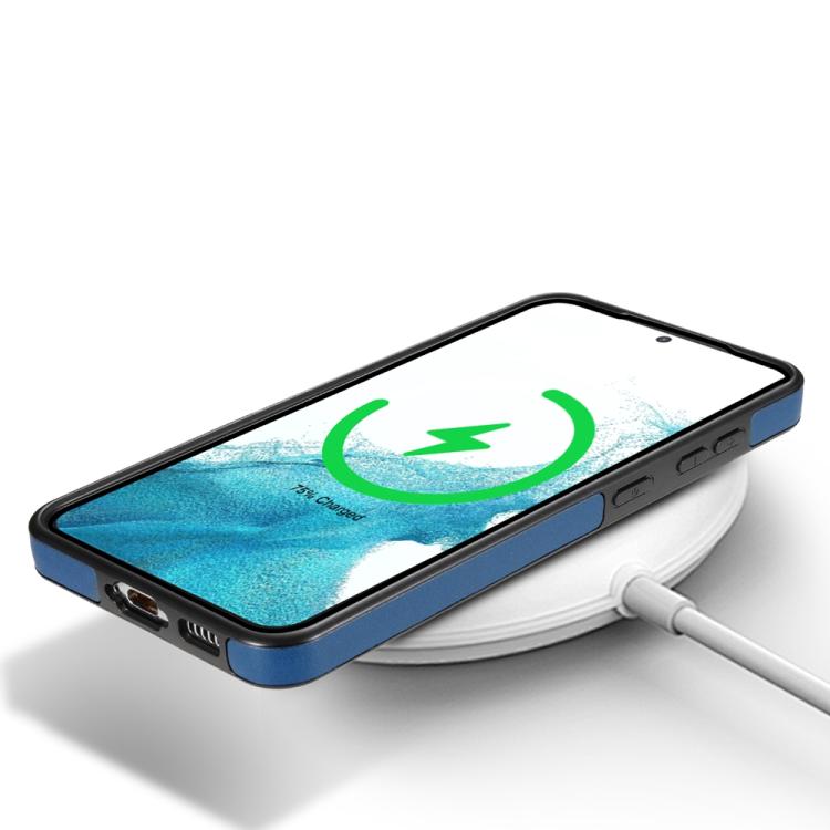 For Samsung Galaxy S21 FE 5G Skin Feel Detachable Card Bag Magsafe Phone Case