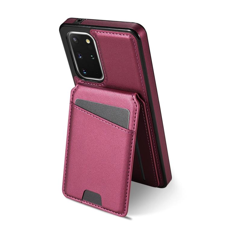 For Samsung Galaxy S20 FE 5G Skin Feel Detachable Card Bag Magsafe Phone Case