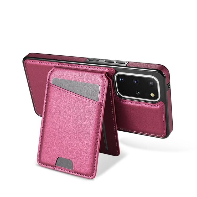 For Samsung Galaxy S20 FE 5G Skin Feel Detachable Card Bag Magsafe Phone Case