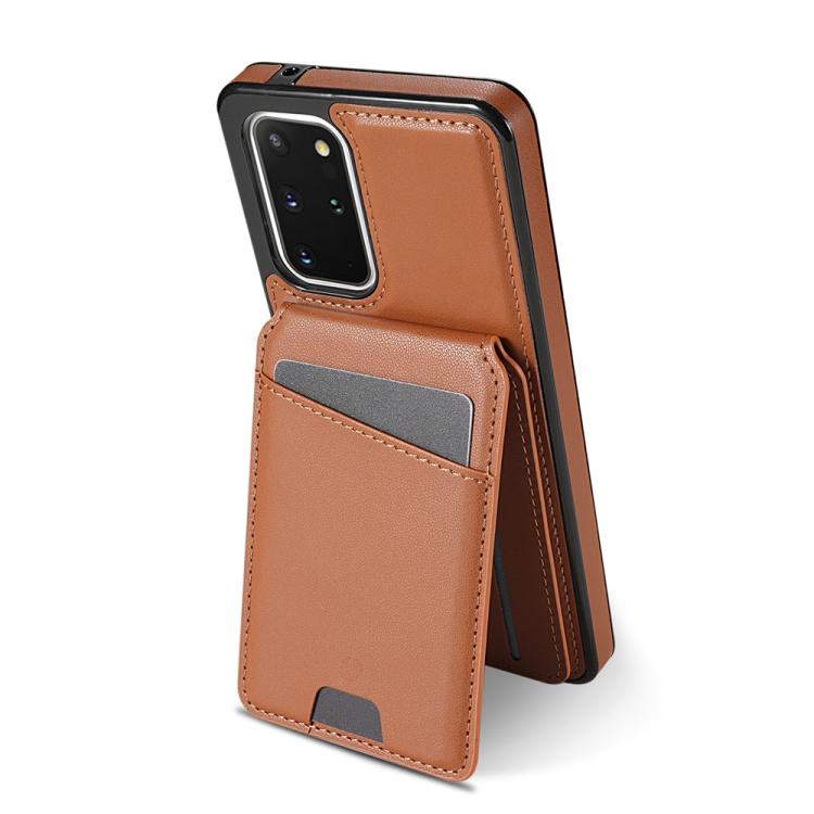 For Samsung Galaxy S20 FE 5G Skin Feel Detachable Card Bag Magsafe Phone Case