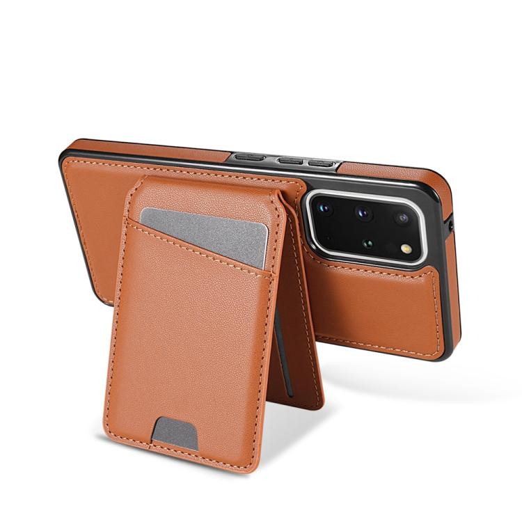 For Samsung Galaxy S20 FE 5G Skin Feel Detachable Card Bag Magsafe Phone Case
