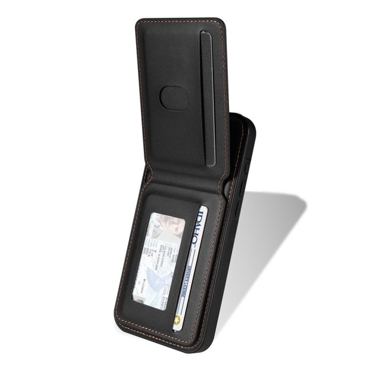 For iPhone 16 Plus Skin Feel Detachable Card Bag Magsafe Phone Case