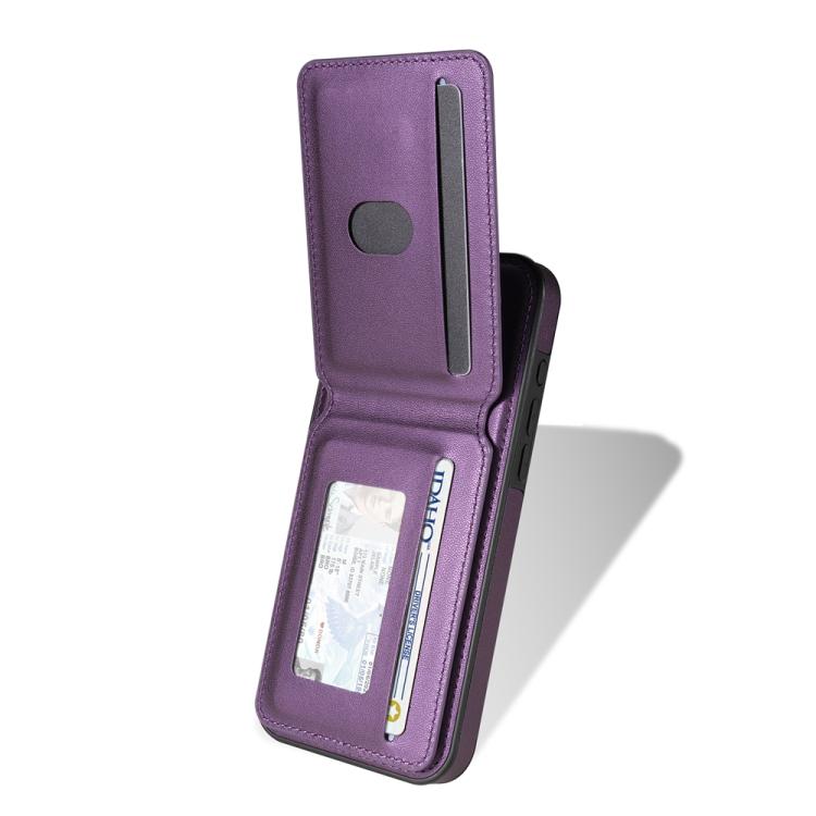 For iPhone 16 Plus Skin Feel Detachable Card Bag Magsafe Phone Case