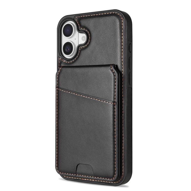 For iPhone 16 Skin Feel Detachable Card Bag Magsafe Phone Case