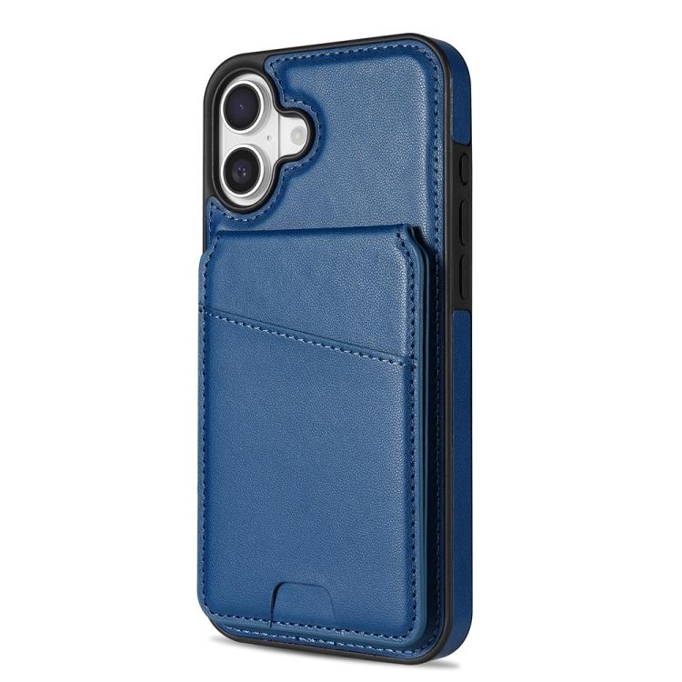For iPhone 16 Skin Feel Detachable Card Bag Magsafe Phone Case