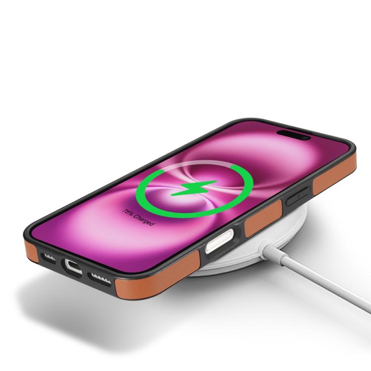 For iPhone 16 Skin Feel Detachable Card Bag Magsafe Phone Case