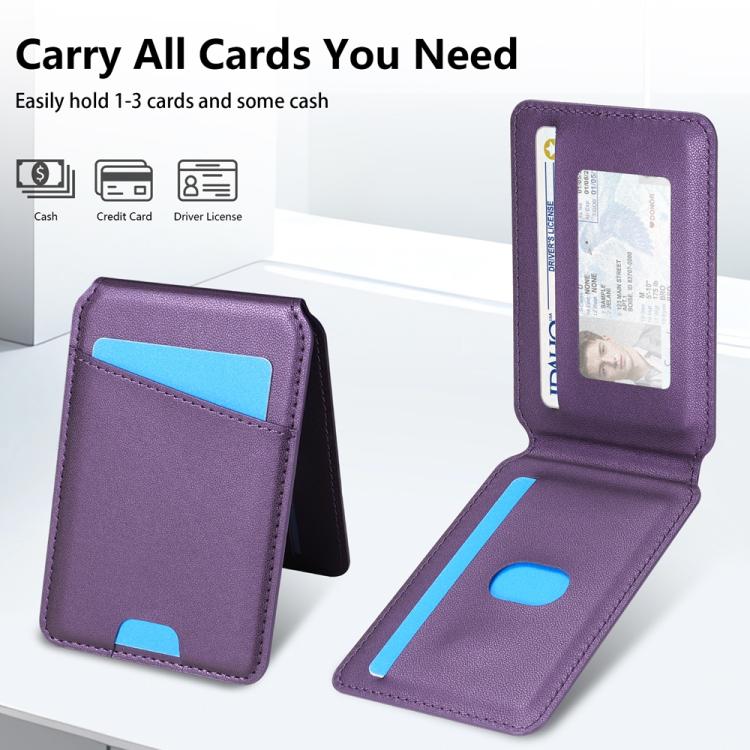 For iPhone 15 Pro Skin Feel Detachable Card Bag Magsafe Phone Case