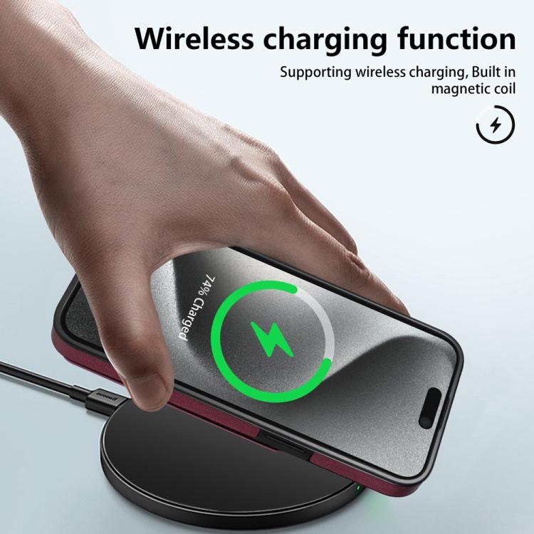 For iPhone 14 Pro Max Skin Feel Detachable Card Bag Magsafe Phone Case