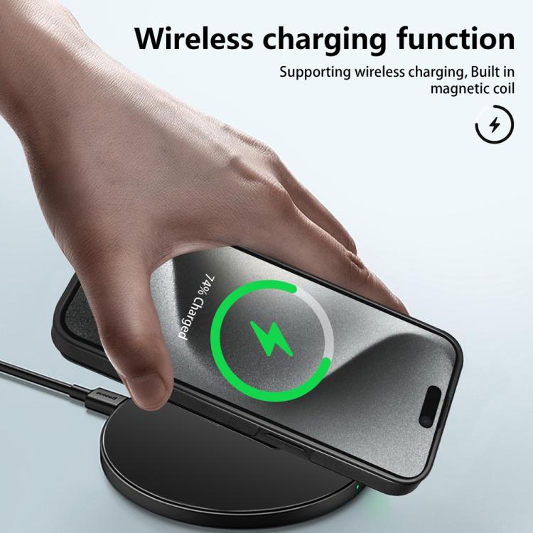 For iPhone 13 Pro Max Skin Feel Detachable Card Bag Magsafe Phone Case