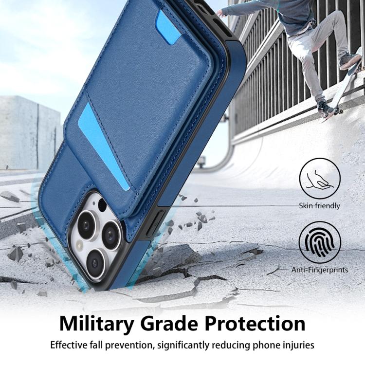 For iPhone 13 Pro Max Skin Feel Detachable Card Bag Magsafe Phone Case