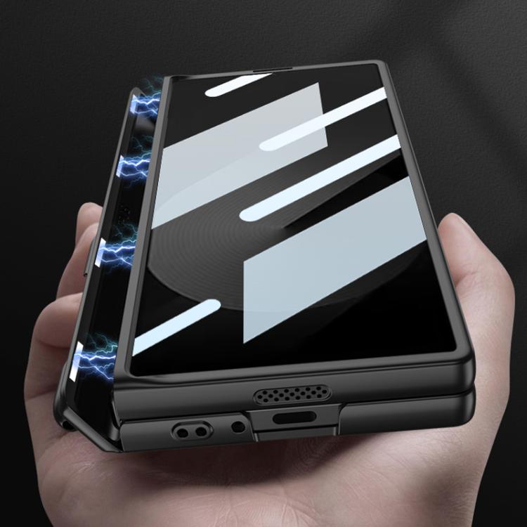 For Samsung Galaxy Z Fold6 Slim GKK Integrated Full Coverage Magnetic Fold Phone Case with Pen Slot / Pen