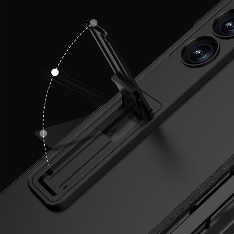 For Samsung Galaxy Z Fold6 Slim GKK Integrated Full Coverage Magnetic Fold Phone Case with Pen Slot / Pen