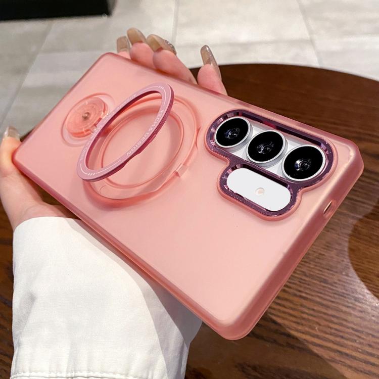 For Samsung Galaxy S25+ 5G Rotation Holder MagSafe Phone Case