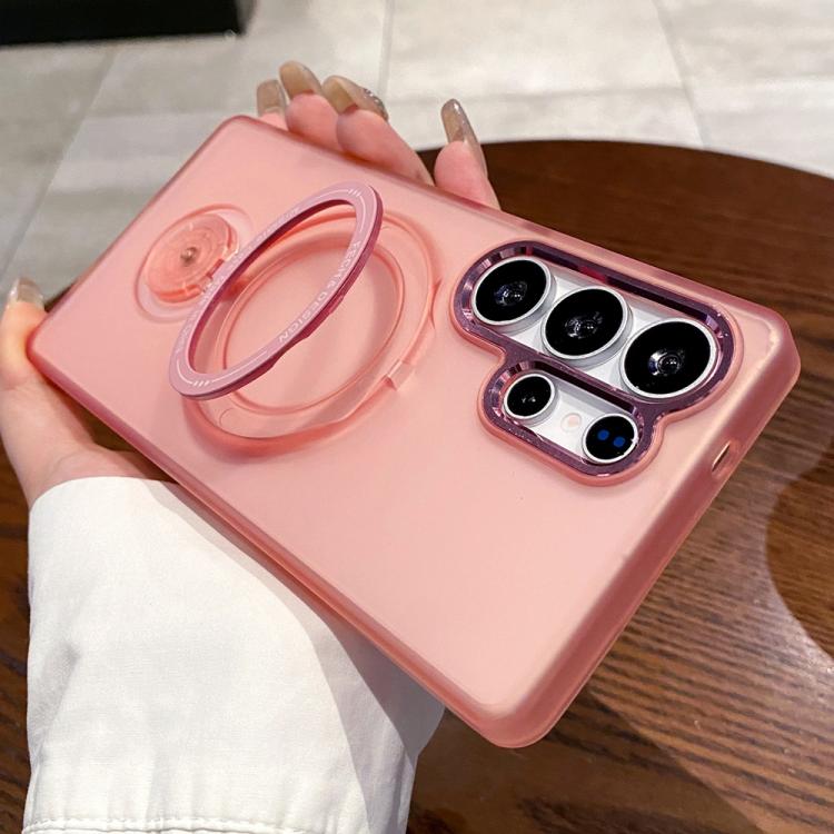 For Samsung Galaxy S25 Ultra 5G Rotation Holder MagSafe Phone Case