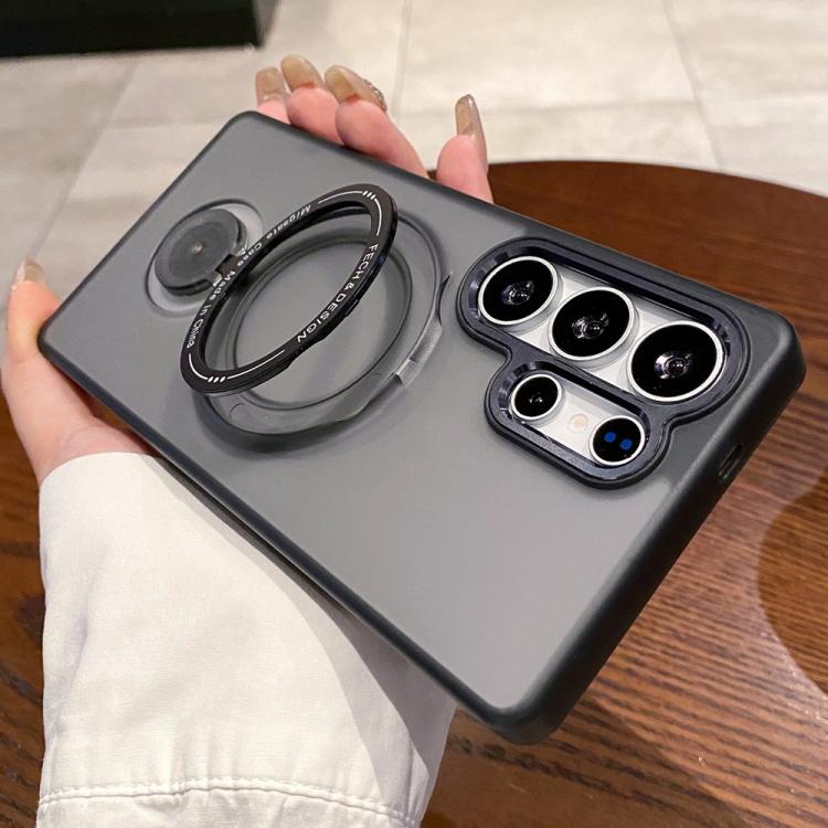 For Samsung Galaxy S25 Ultra 5G Rotation Holder MagSafe Phone Case