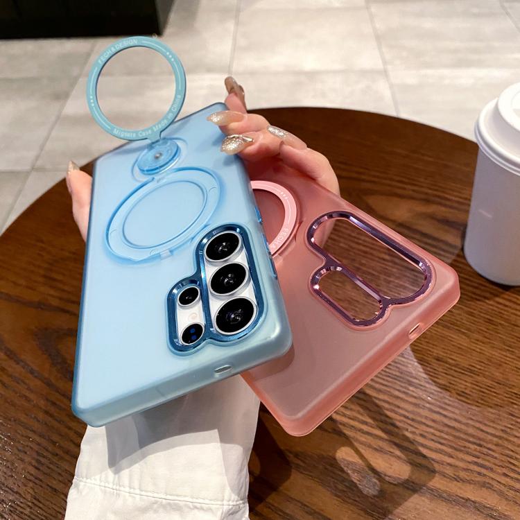 For Samsung Galaxy S24 5G Rotation Holder MagSafe Phone Case